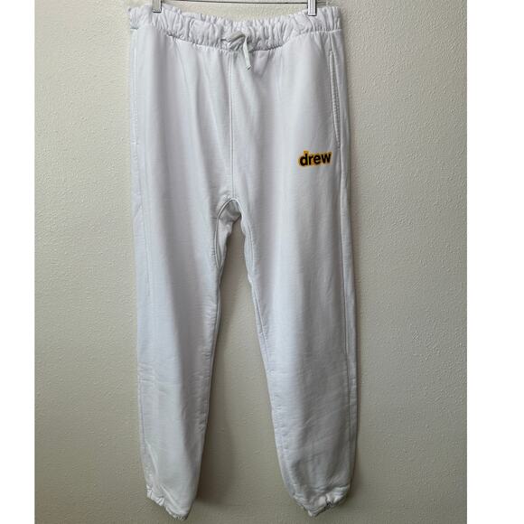 NWT Drew House Secret Sweatpant White Men’s XL Drawstring Elastic Hem - Picture 4 of 12